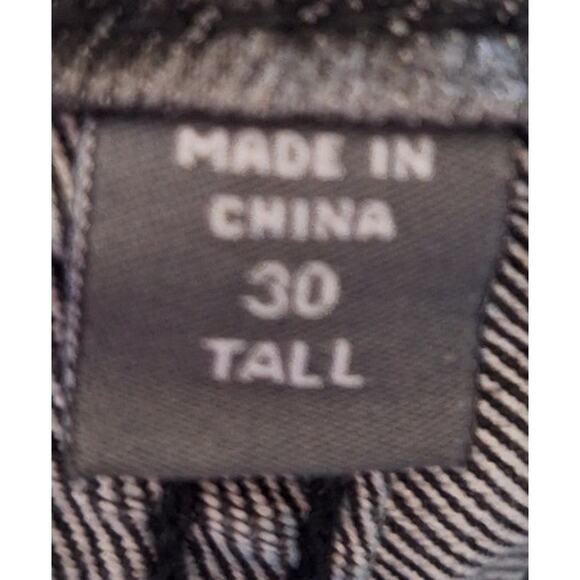 Avenue Denim Women 30W Tall Washed Black/ Gray Denim "Skinny" Stretch Jeans - Picture 8 of 8